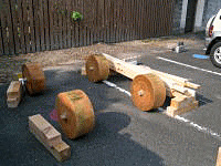 大黒柱ね継ぎ・金輪継ぎ