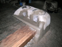 竈（かまど）修復前：裏 